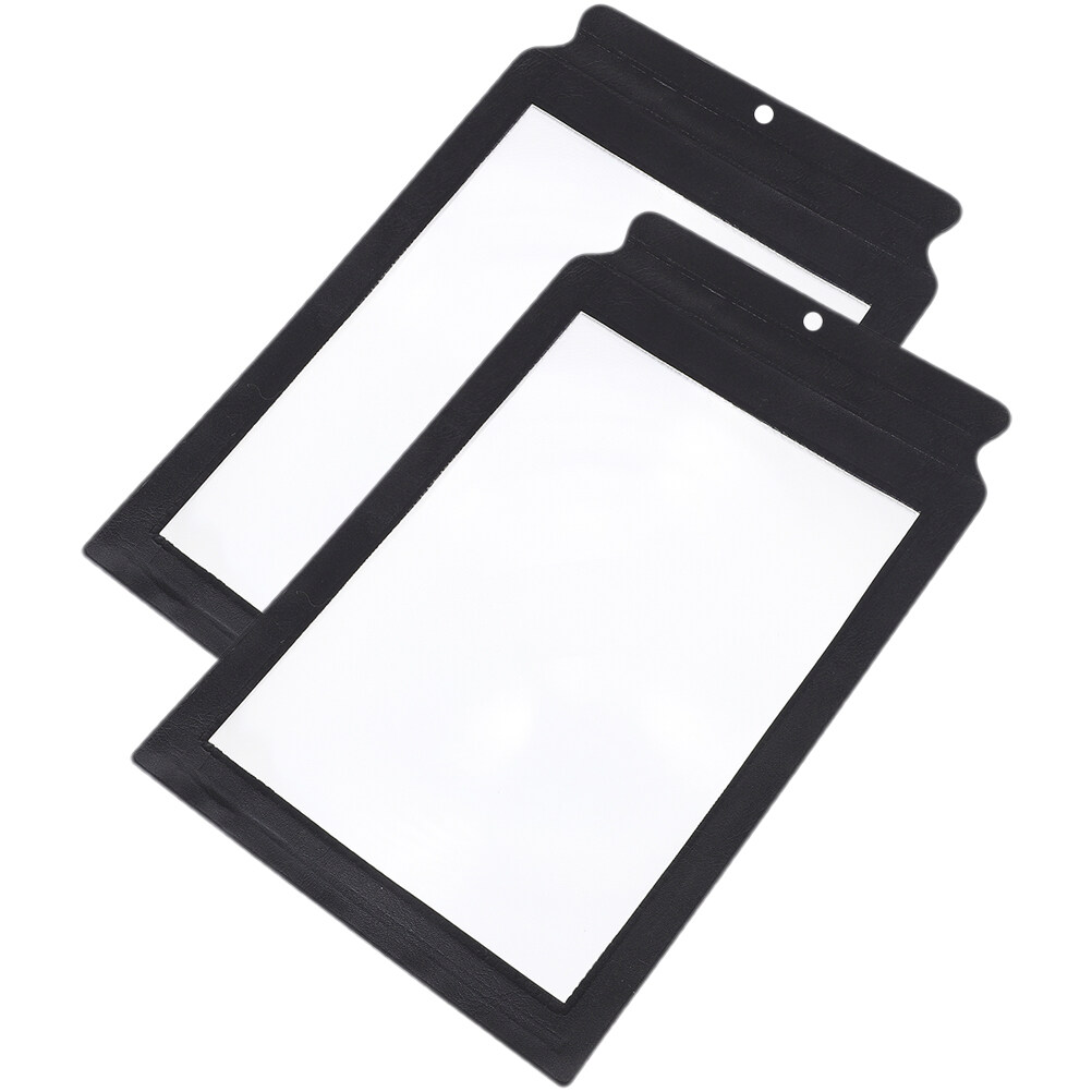 Eease Healeved Jewelry Tools 2pcs Full-Page Magnifying Glass for Low Vision Seniors
